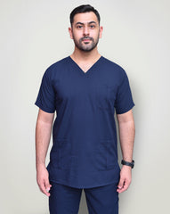 Navy blue-Scrub for men 