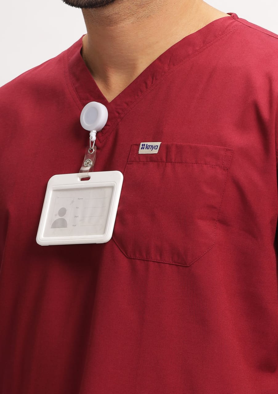 MedEase Wear Scrubs - Men (Maroon)