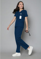 HK Elite scrub Suit-Women (Blue)