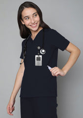 HK Elite scrub Suit-Women (Navy Blue)