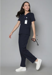 HK Elite scrub Suit-Women (Navy Blue)