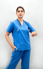 sky blue scrub suit for women 