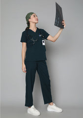HK Elite scrub Suit-Women (Teal)