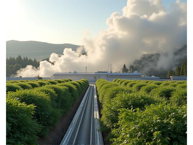 Geothermal energy system integrated with agricultural facilities