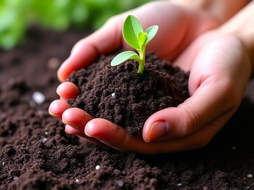 Volcanic soil enrichment process showing mineral-rich soil treatment